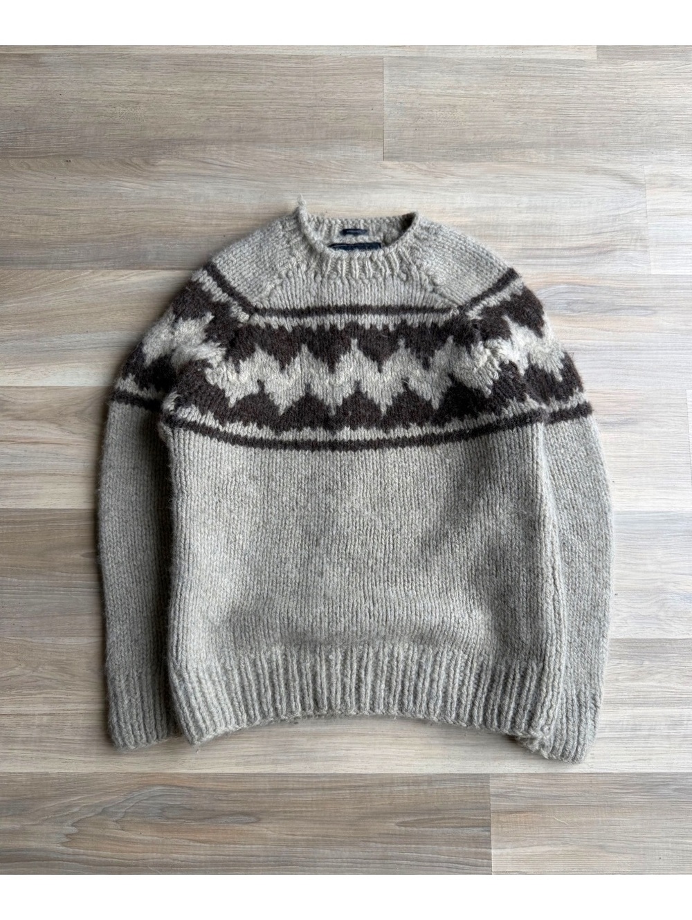 Vintage Abercrombie & Fitch Shetland Wool Handknit Sweater